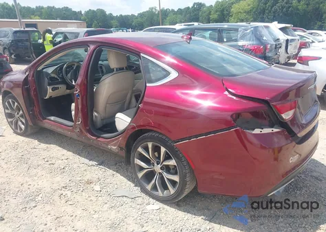 2015 Chrysler 200 C from USA, damaged, VIN 1C3CCCCG2FN620640